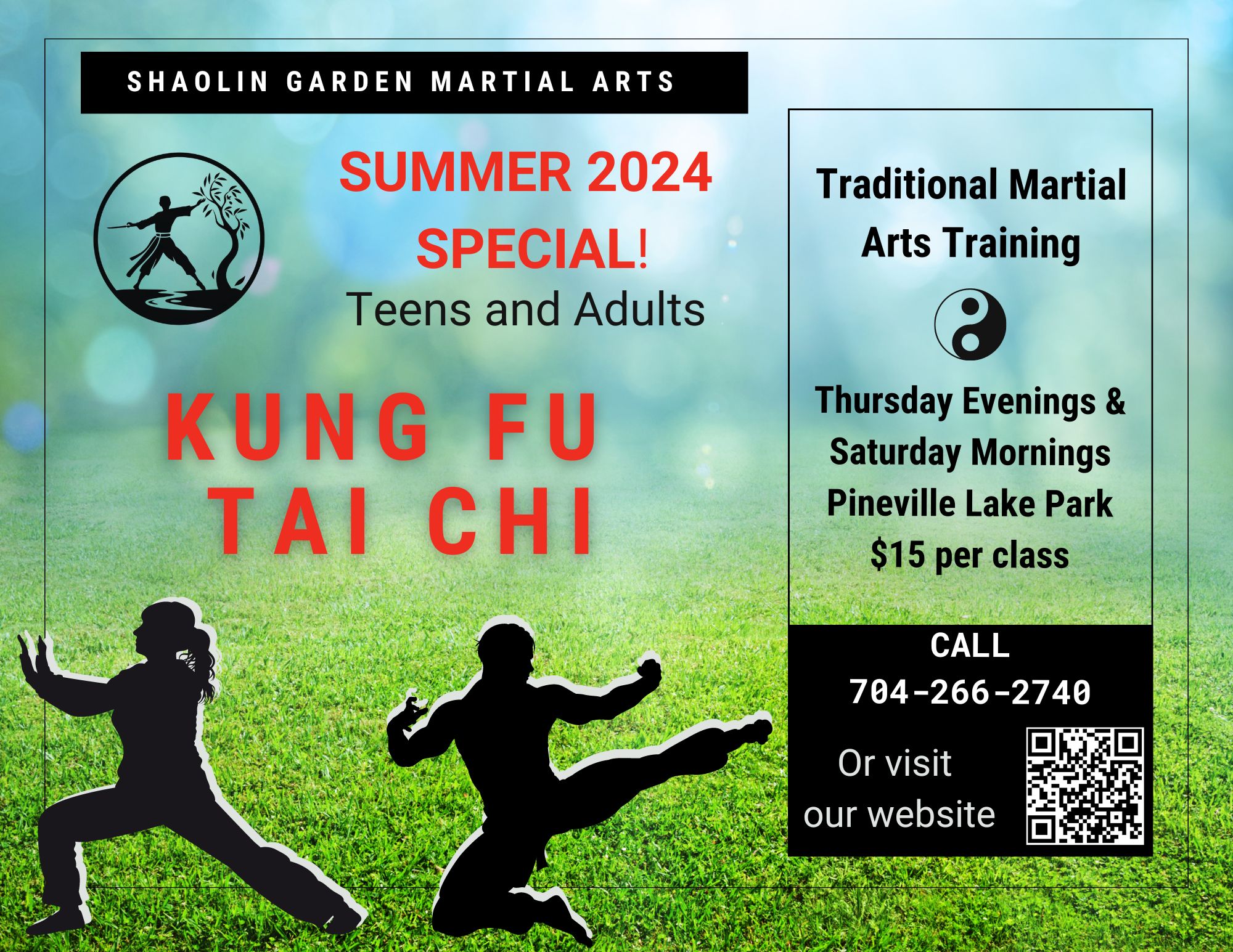 Shaolin Garden Martial Arts LLC Traditional Kung Fu and Tai Chi school in Charlotte, NC